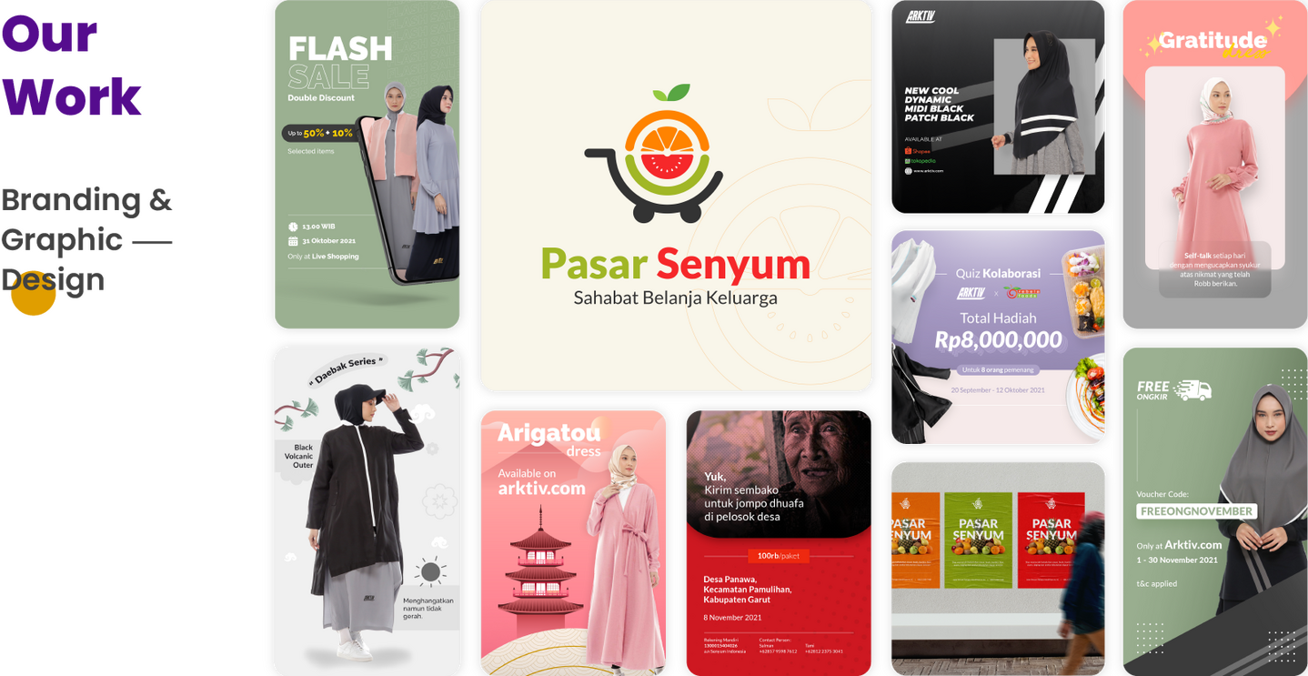 Our Work and Portfolio for Branding & Graphic Design